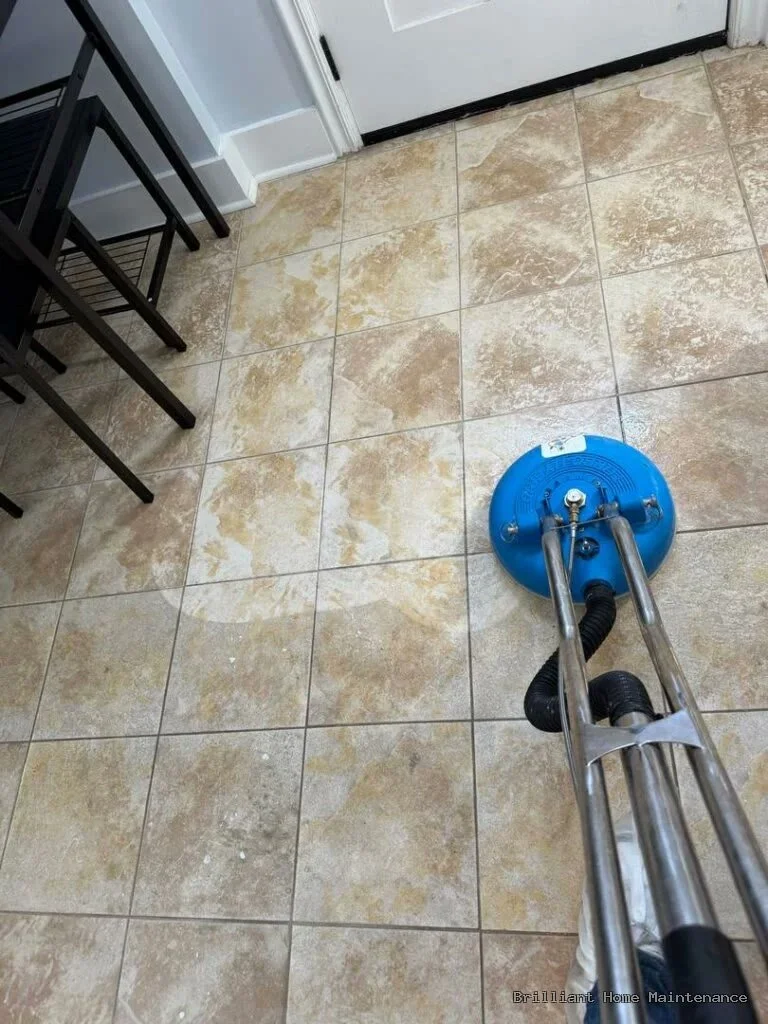 Tile and grout cleaning by Brilliant Home Maintenance