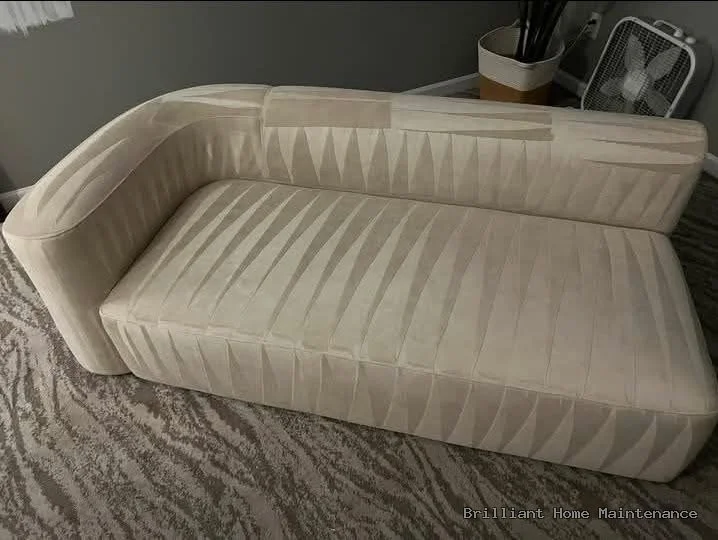Upholstery cleaned by Brilliant Home Maintenance